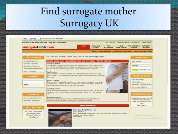 find surrogate mother surrogacy uk
