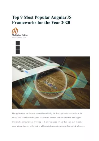 top 9 most popular angularjs frameworks