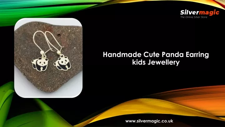 handmade cute panda earring kids jewellery