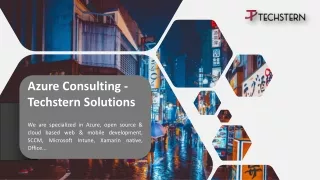 Azure Consulting - Techstern Solutions