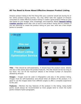 all you need to know about effective amazon
