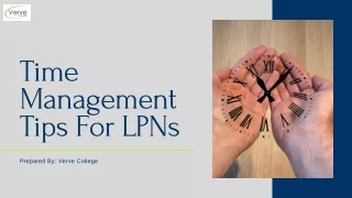 time management tips for lpns