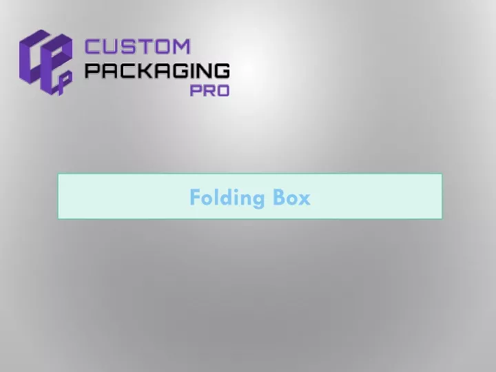 folding box