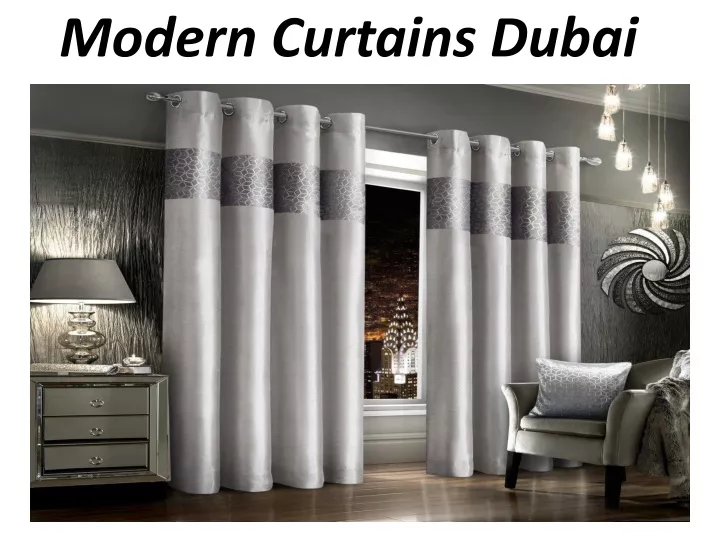 modern curtains dubai