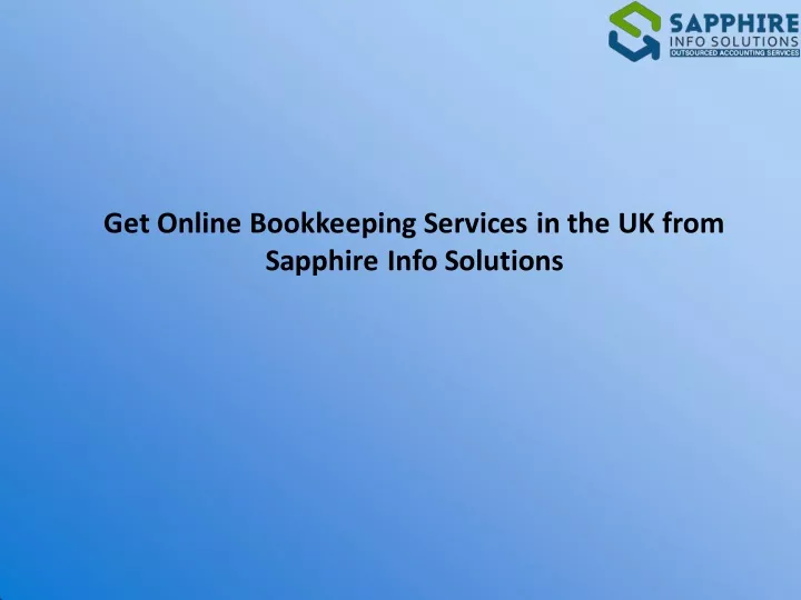get online bookkeeping services in the uk from