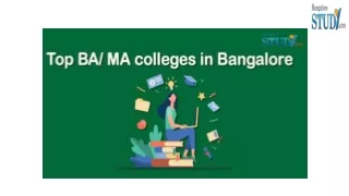 top ba ma colleges in bangalore