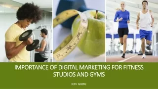 importance of Digital marketing for gyms and fitness studios