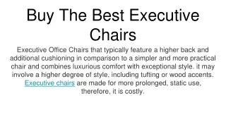 High Back Office  chairs