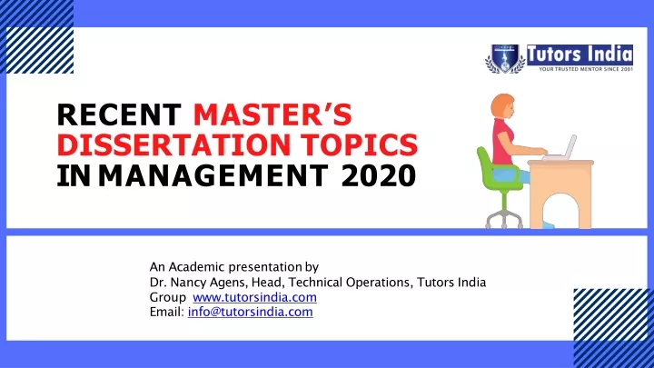 recent master s dissertation topics in management 2020