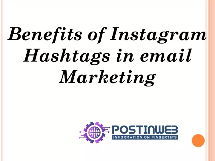 benefits of instagram hashtags in email marketing
