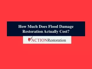 How Much Does Flood Damage Restoration Actually Cost?