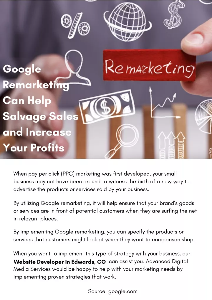 google remarketing can help salvage sales