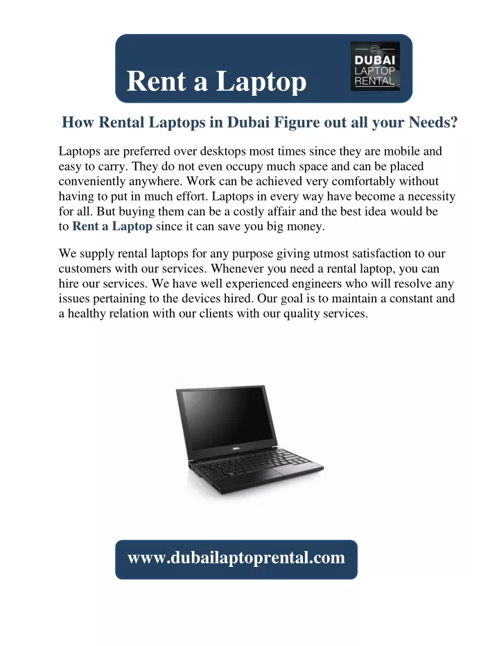 rent a laptop