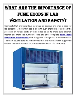 Ducted Fume Hoods for Laboratory Use | iQLabs