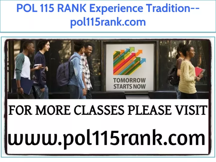 pol 115 rank experience tradition pol115rank com