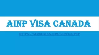 ainp visa canada