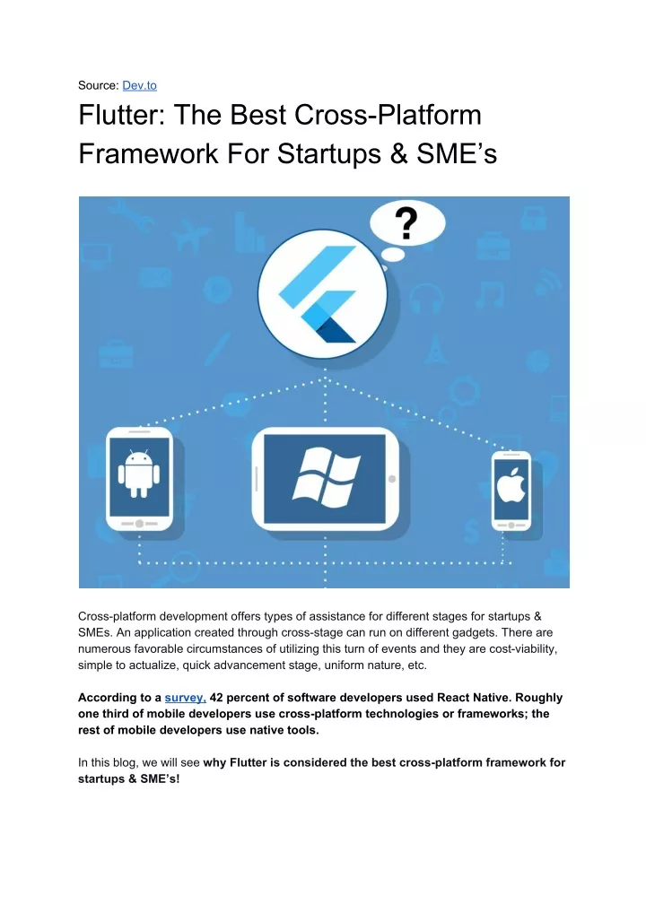source dev to flutter the best cross platform