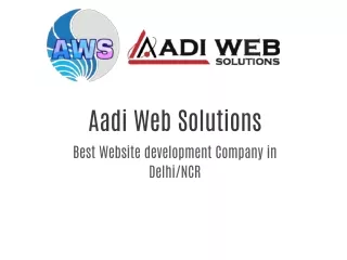 Welcome To Aadi Web Solutions