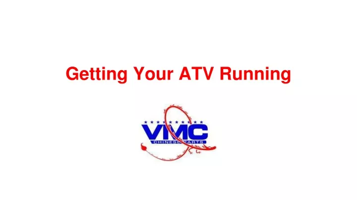 getting your atv running