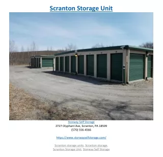scranton storage unit