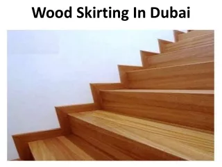 wood skirting in dubai