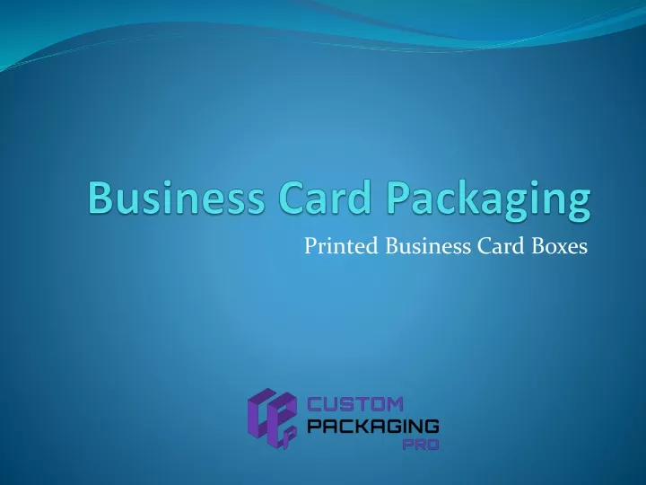 business card packaging