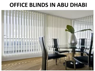 office blinds in abu dhabi