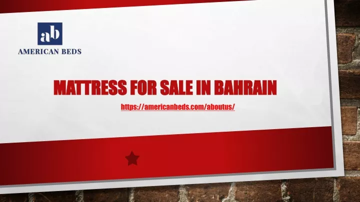 mattress for sale in bahrain