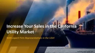 Increase Your Sales in the California Utility Market