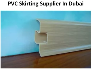 pvc skirting supplier in dubai