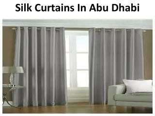 silk curtains in abu dhabi