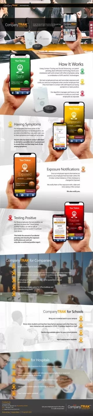 CompanyTRAK Launches Enterprise Solution, a Contact Tracing, Social Distancing Solution