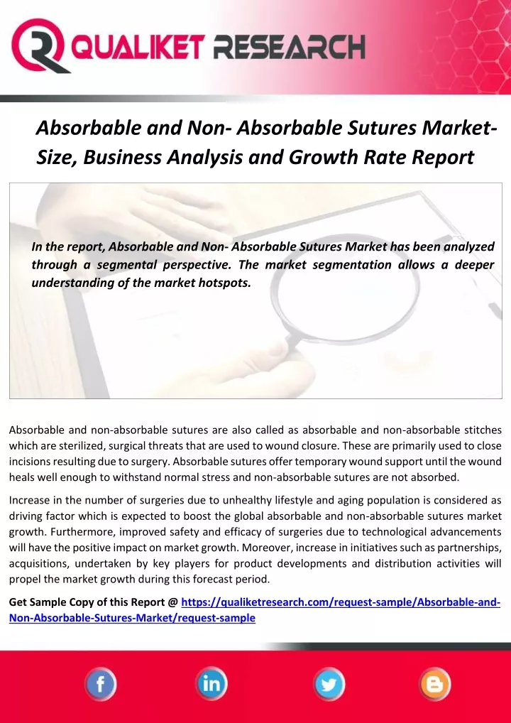 absorbable and non absorbable sutures market size