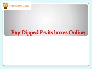 Buy Banana Dipped Chocolate Box - Edible Blossoms