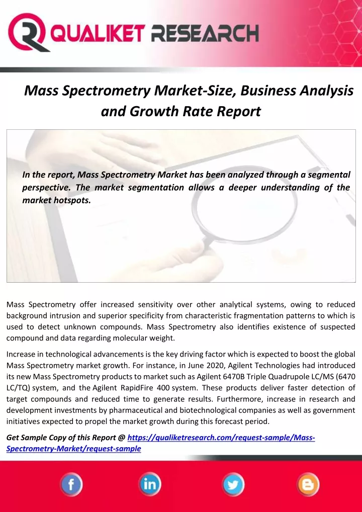 mass spectrometry market size business analysis