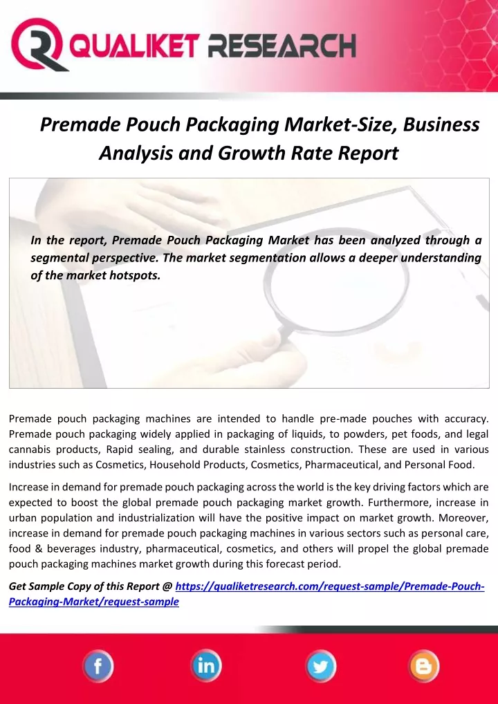 premade pouch packaging market size business