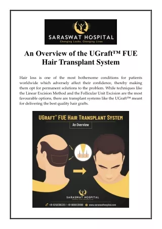an overview of the ugraft fue hair transplant