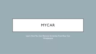 Learn How You Can Remove Scratches From Your Car Windshields
