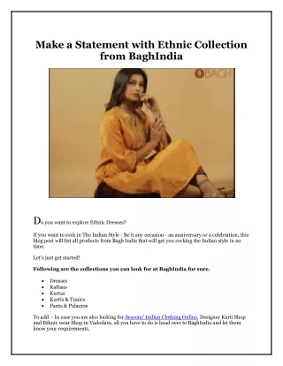 make a statement with ethnic collection from