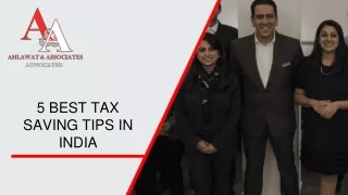 5 BEST TAX SAVING TIPS IN INDIA