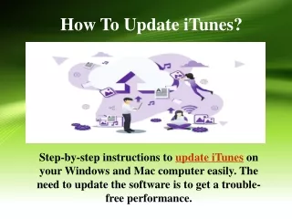 How To Update iTunes?