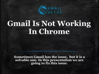 gmail is not working in chrome