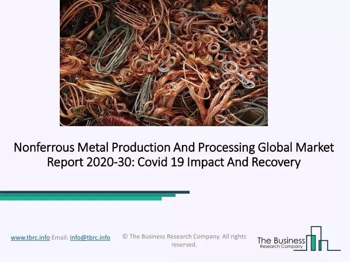 nonferrous metal production and processing global