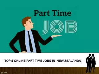 top 5 online part time jobs in new zealanda