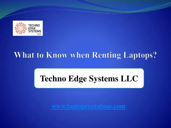 what to know when renting laptops