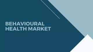 behavioural health market