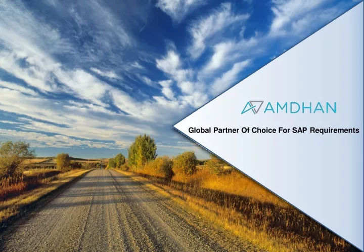 global partner of choice for sap requirements