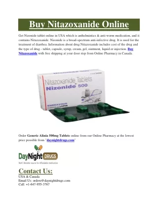 Buy Nitazoxanide