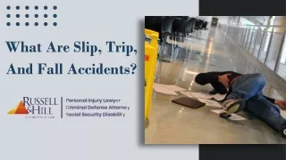 what are slip trip and fall accidents