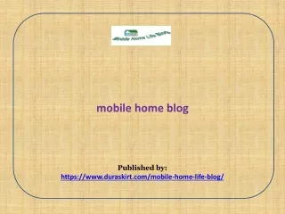 mobile home blog